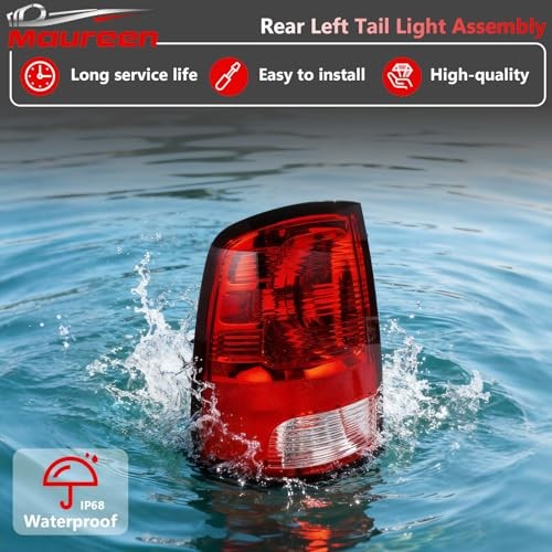Rear Tail Light Assembly Compatible With 2009-2018 Dodge Ram Left Driver Side