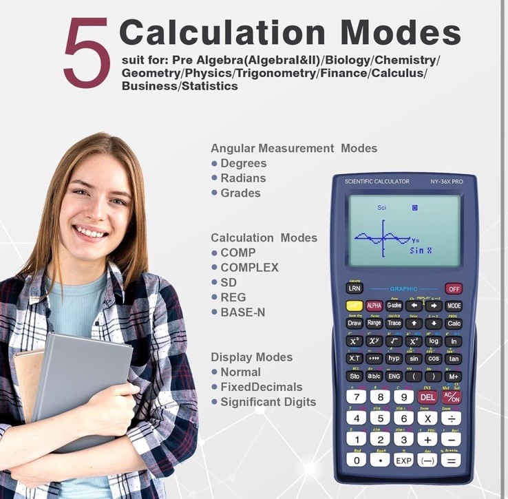 TI-36X Pro Scientific Calculator Roatee Engineering Engineer Graph Graphing