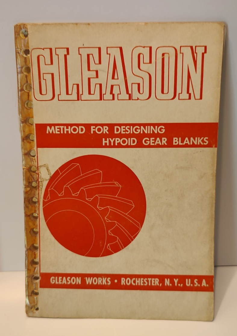 Lot of Gleason Works Handbooks for Bevel and Hypoid Gear Engineering Standards