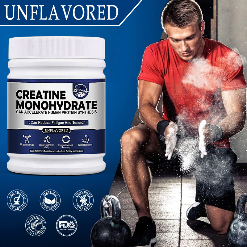Pure Creatine Monohydrate (Micronized) - 5 Grams Per Serving,Unflavored Creatine