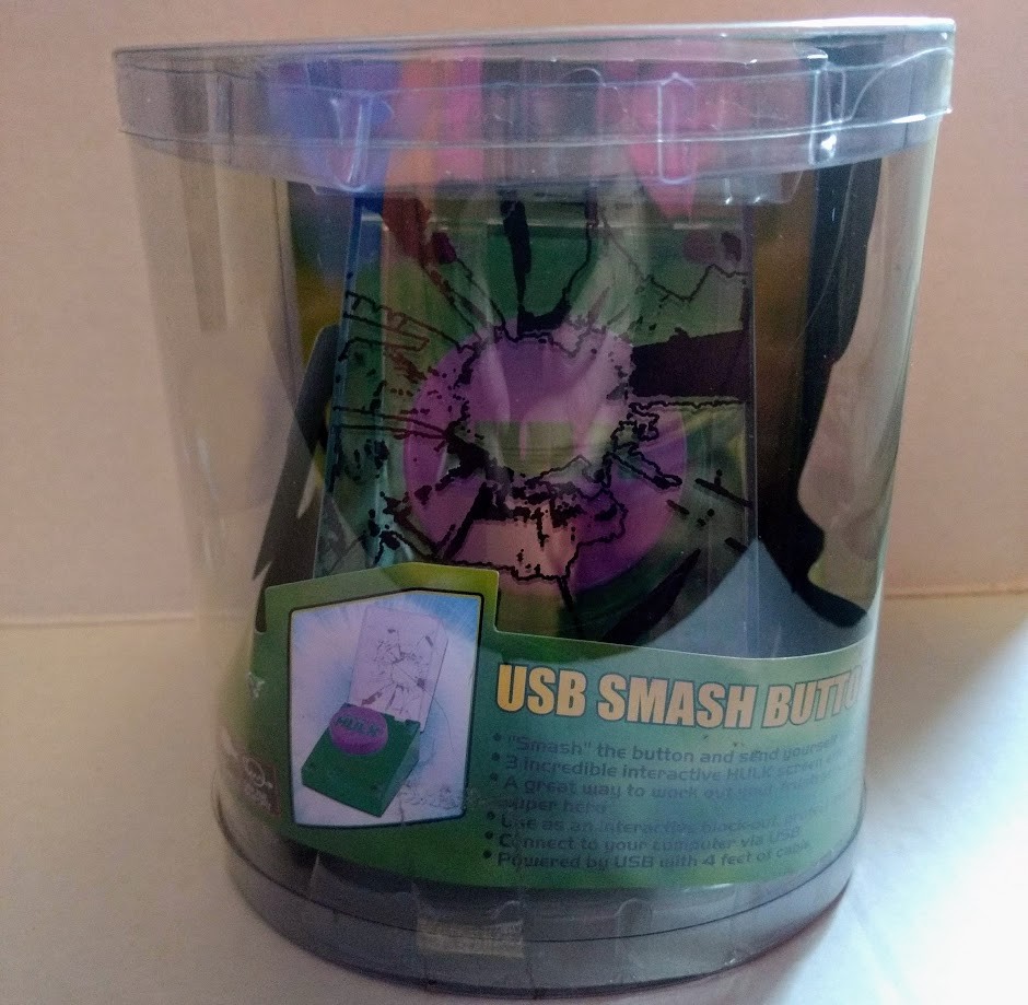 Hulk Smash Button Computer USB Gadget Marvel Screen Effect Interactive Toy New