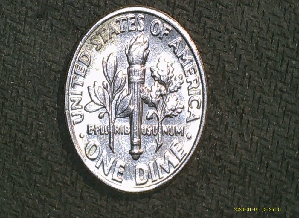 1992-P Roosevelt Dime Strike Through Error coin