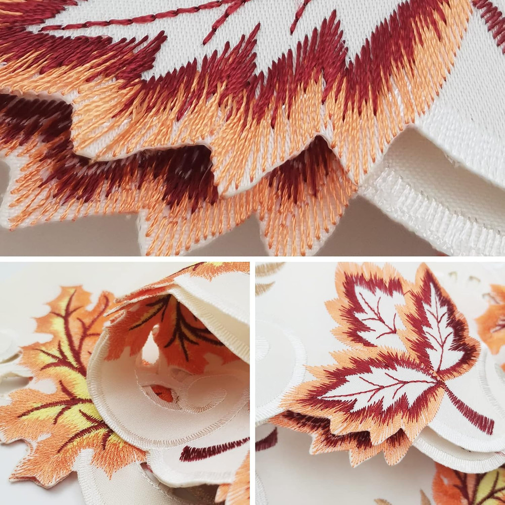 Fall Table Runner with Maple Leaf Long Festival Table Runner Table Decorations f