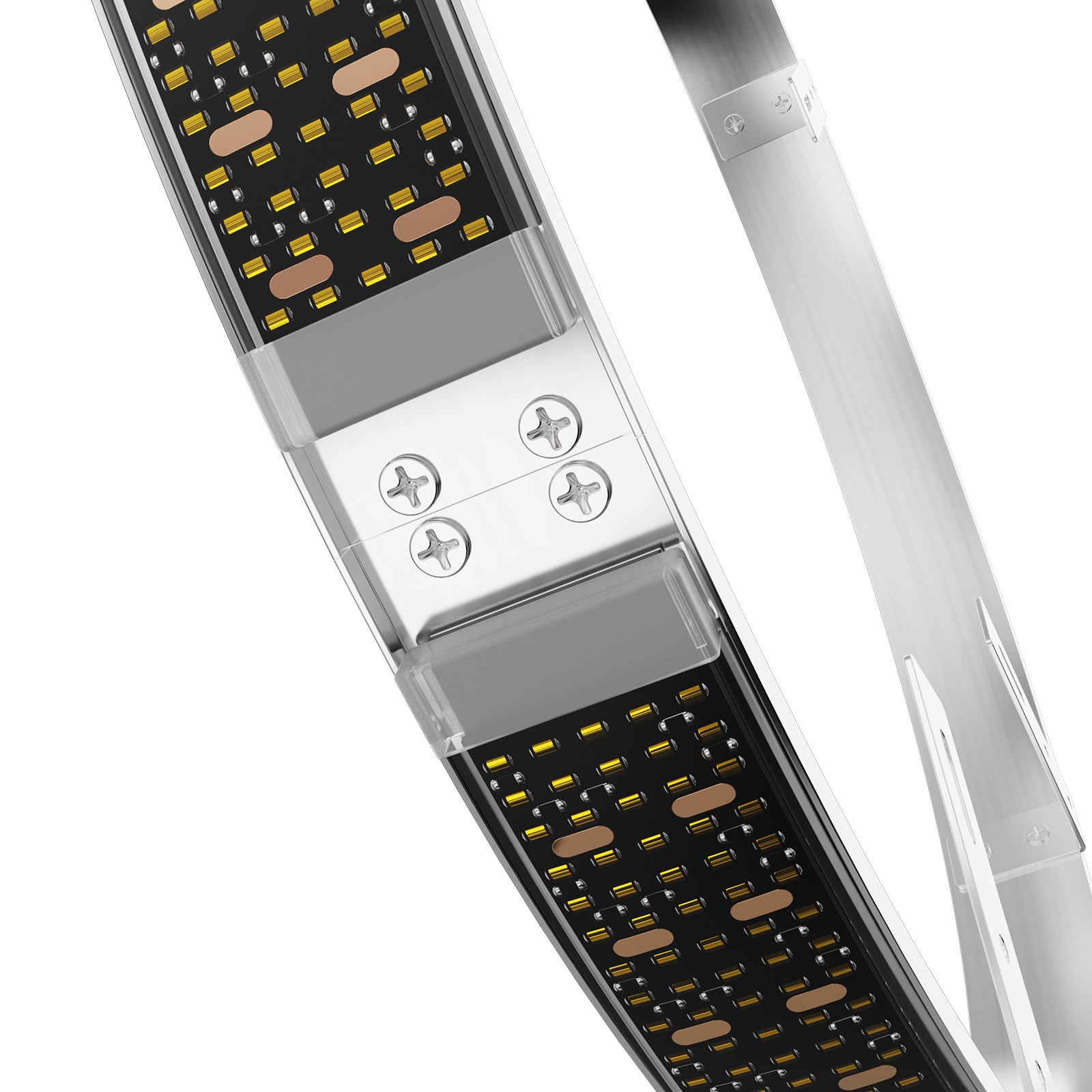 4Pcs 17" Inch 5-Row Pure White LED Wheel Lights Car Rim Lights Ultra-Bright