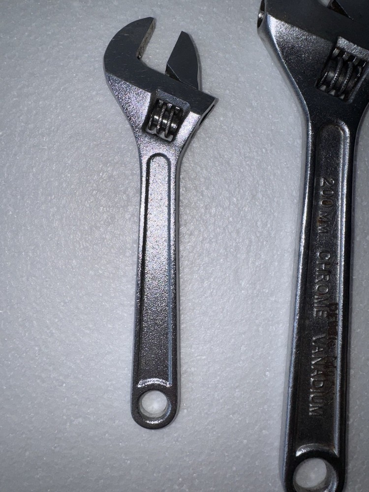 Adjustable Wrench Set 6” 8” 10” — Hand Tools Lot (3 pcs)