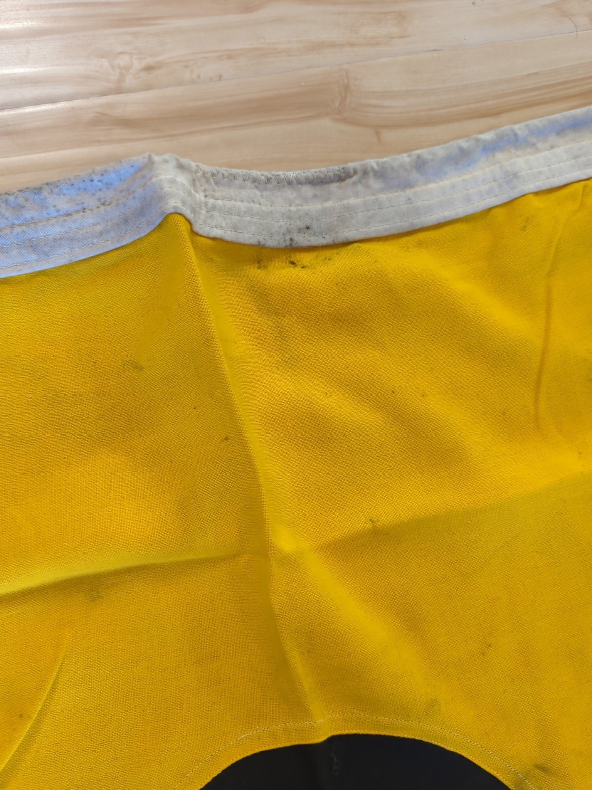 Salvaged Vintage Nautical International Signal Flag I (India) With Clasp 32x36"