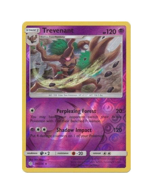 Trevenant - 94/236 - Reverse Holo  Rare - Cosmic Eclipse - NM/M
