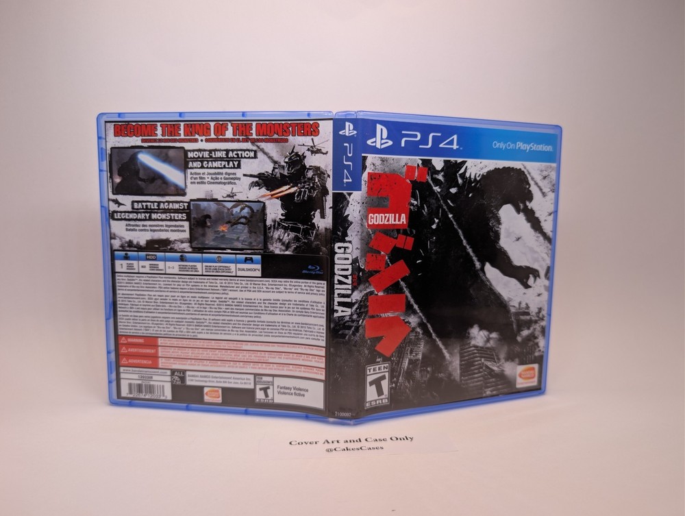 Replacement Case - NO GAME - Godzilla 2014 - PS4 Case