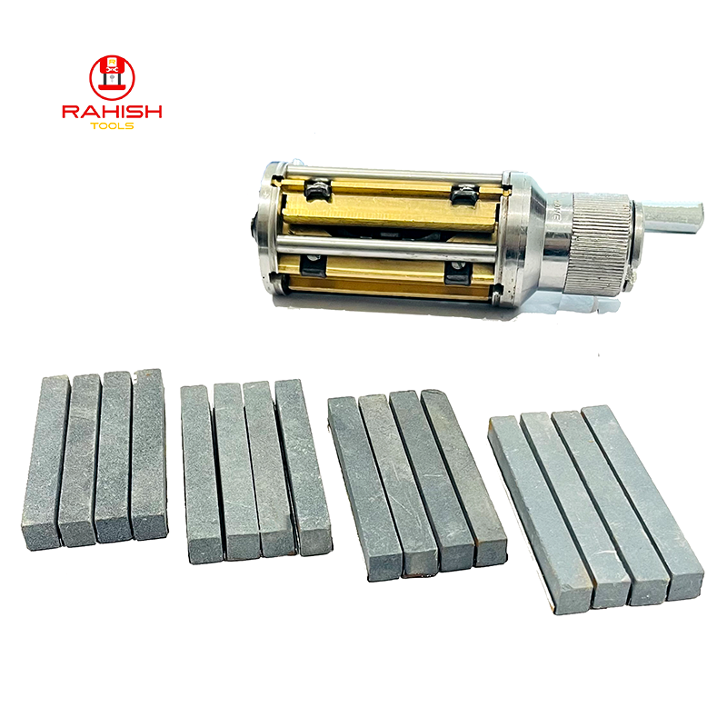 Cylinder Engine Hone Kit 2-1/2" To 5-1/2" Honing Machine + 4 Grit Stones