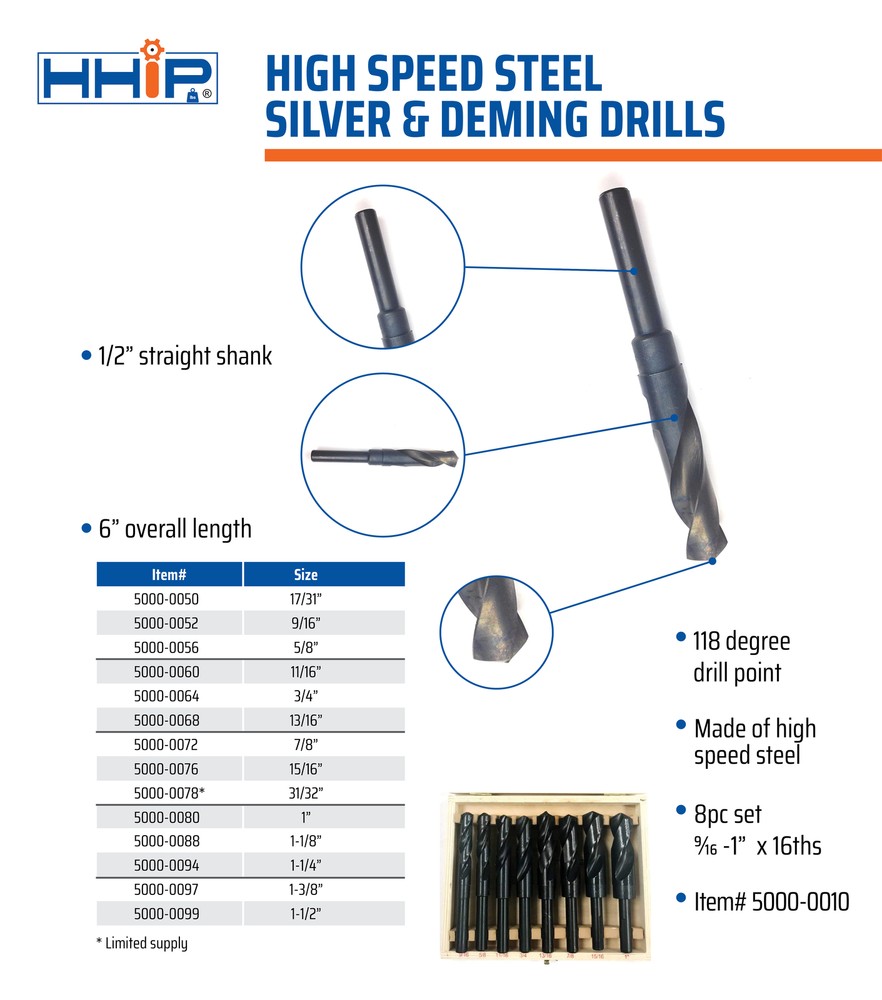 1" SILVER & DEMMING DRILL (5000-0080)