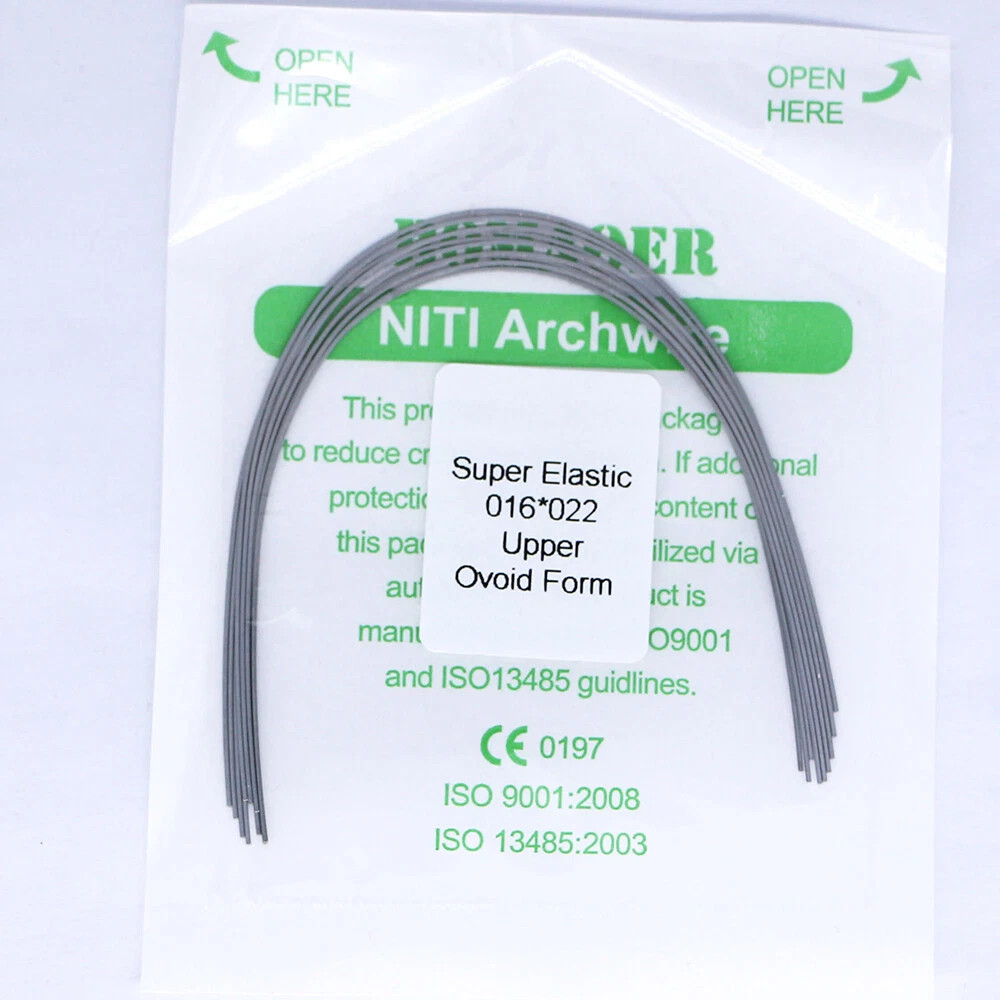 Orthodontic Niti Archwire Super Elastic Round Rectangular Ovoid 016*022 Upper
