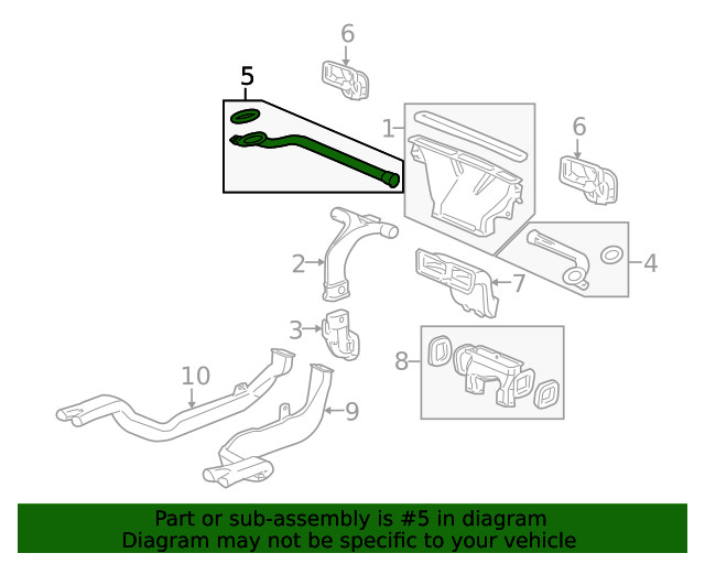 Genuine GM Side Duct 22699867