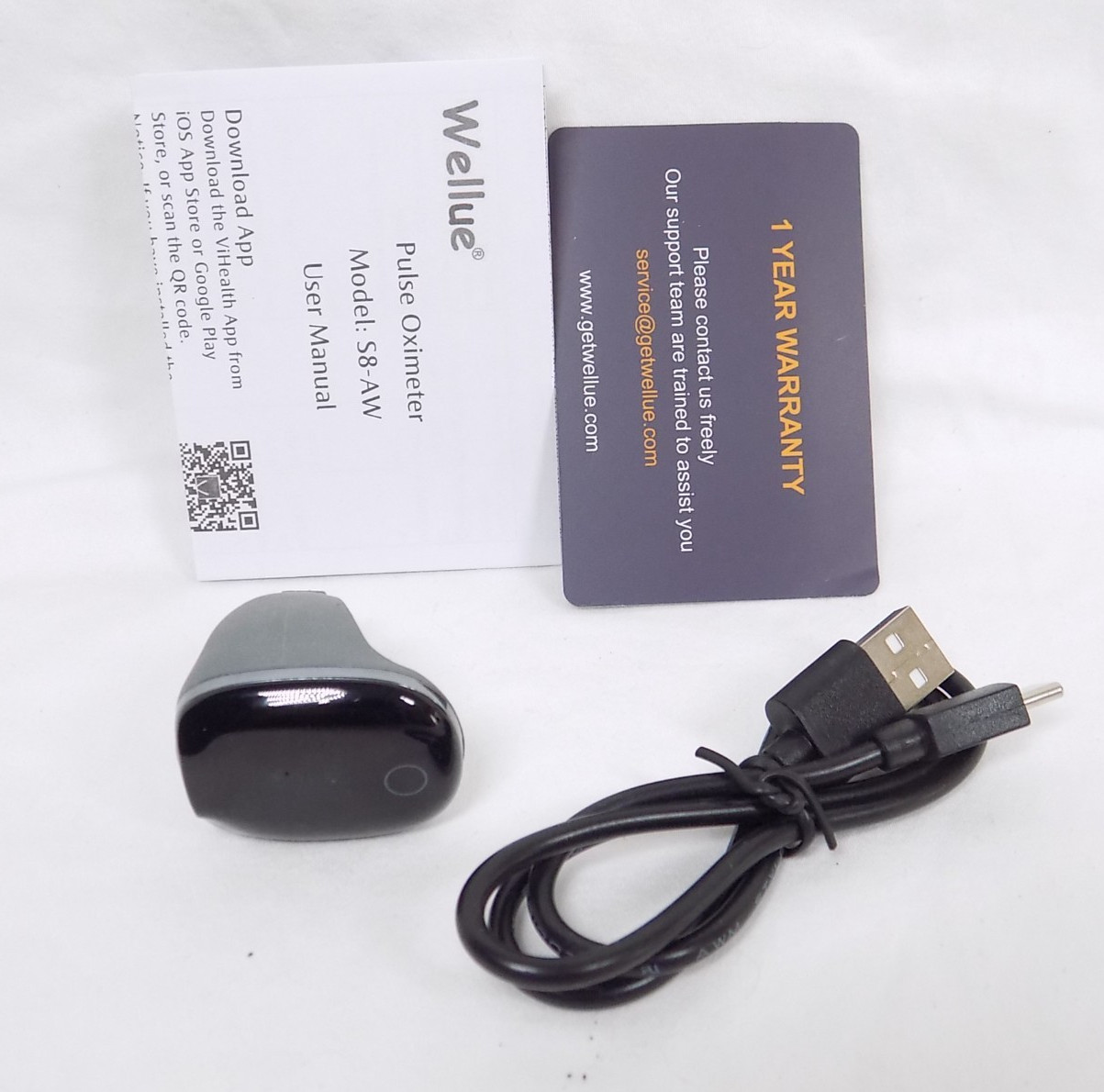 🔥 O2Ring-S Oxygen Monitor w/ Vibration Reminder Bluetooth Pulse Oximeter Wellue