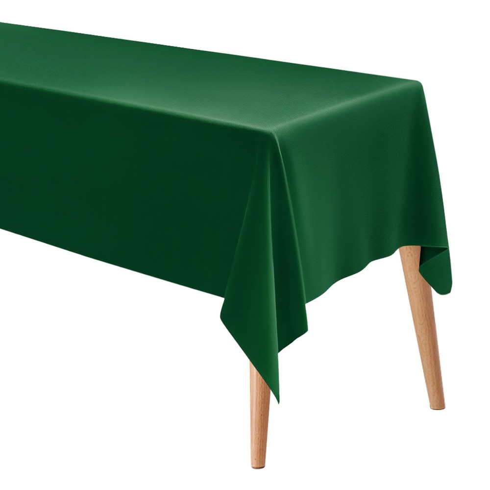 150x300cm Rectangle Tablecloth, Thickened Polyester Table Cloth Dark Green