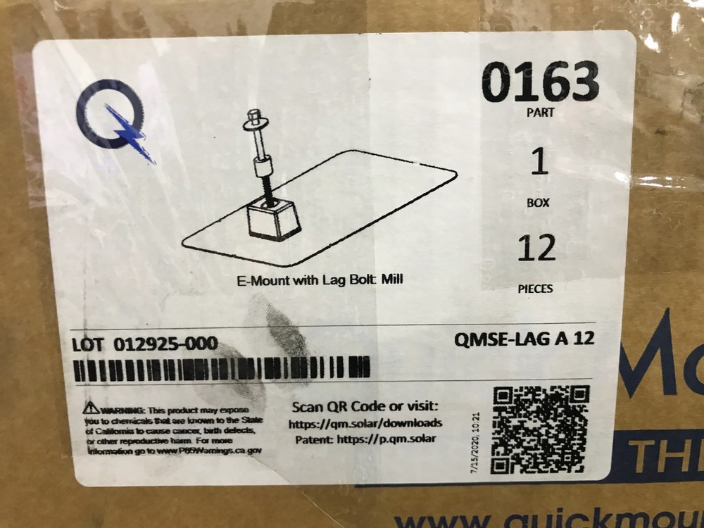 Quick Mount PV QMSE-LAG A 12 Solar Flashings