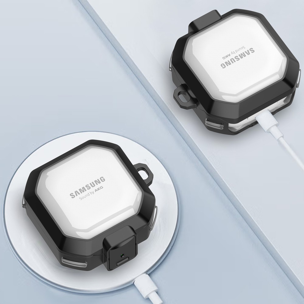 Shockproof Lock Case+Keychain for Samsung Galaxy Buds FE /2 Pro/Pro/ Buds 2/Live