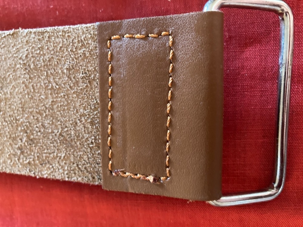 Straight razor strop sharpening strap barber leather new
