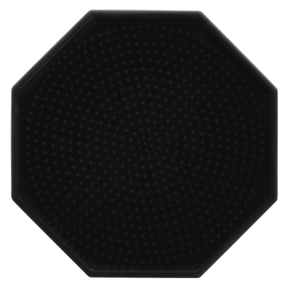 HUBERT® Beverage Drip Tray Octagonal Black Silicone - 4"Dia