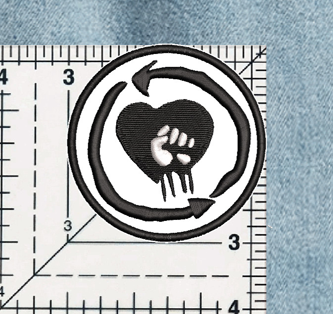 RISE AGAINST Patch Iron on Embroidered