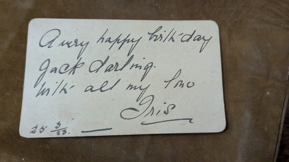 Antique Tan Suede Wallet Ca. 1920.