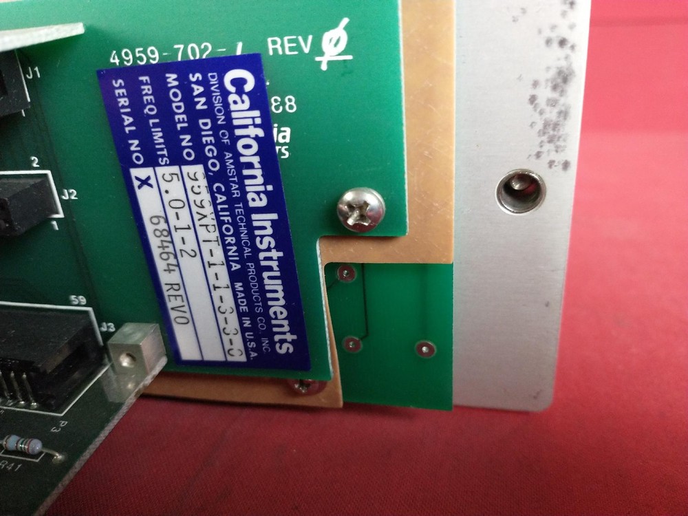 California Instruments 959XPT Power Controller Plug-In Module For MXT10