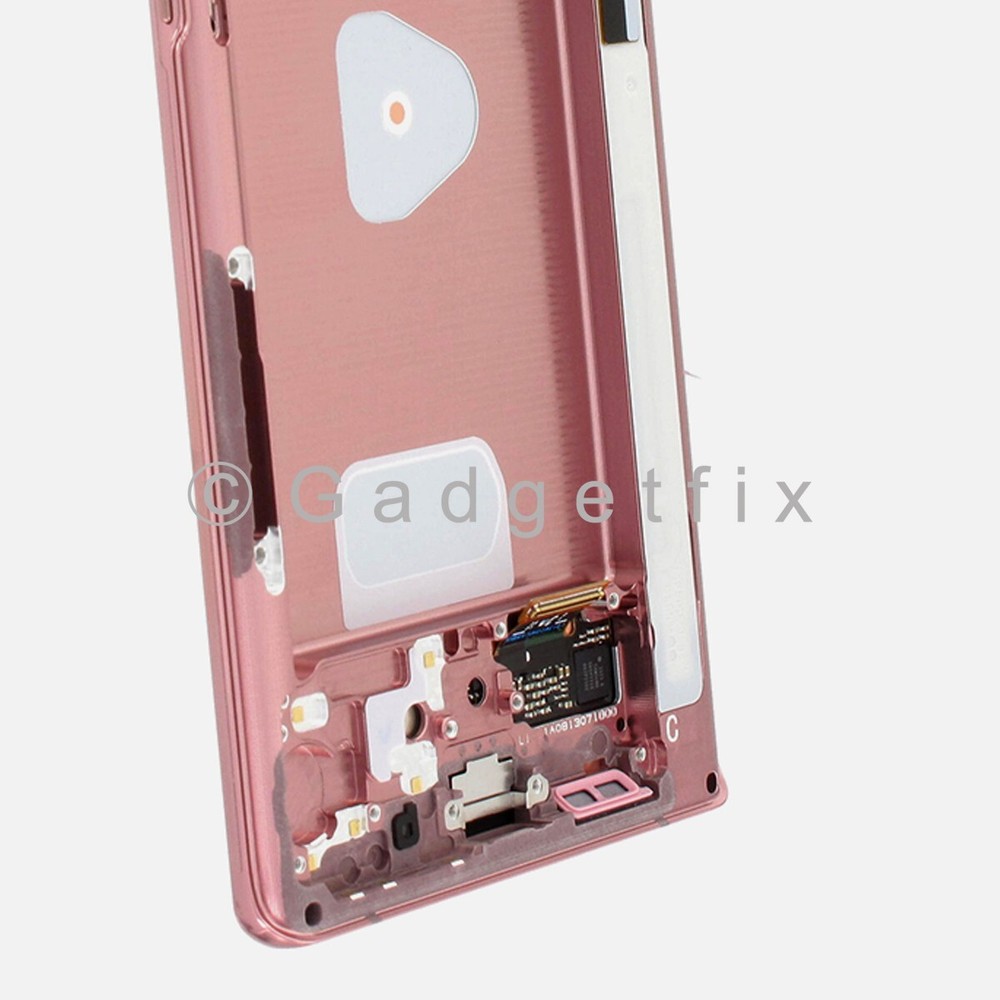 For Samsung Galaxy Note 20 OLED Display LCD Touch Screen Digitizer Frame Bronze