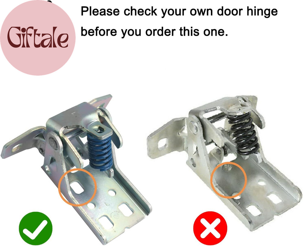 Upper Door Hinge for Front Door Left Driver Side Compatible with Dodge Ram 1500