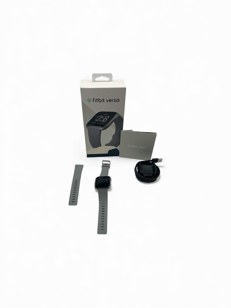 Fitbit Versa Smart Watch Gray/Silver Aluminum