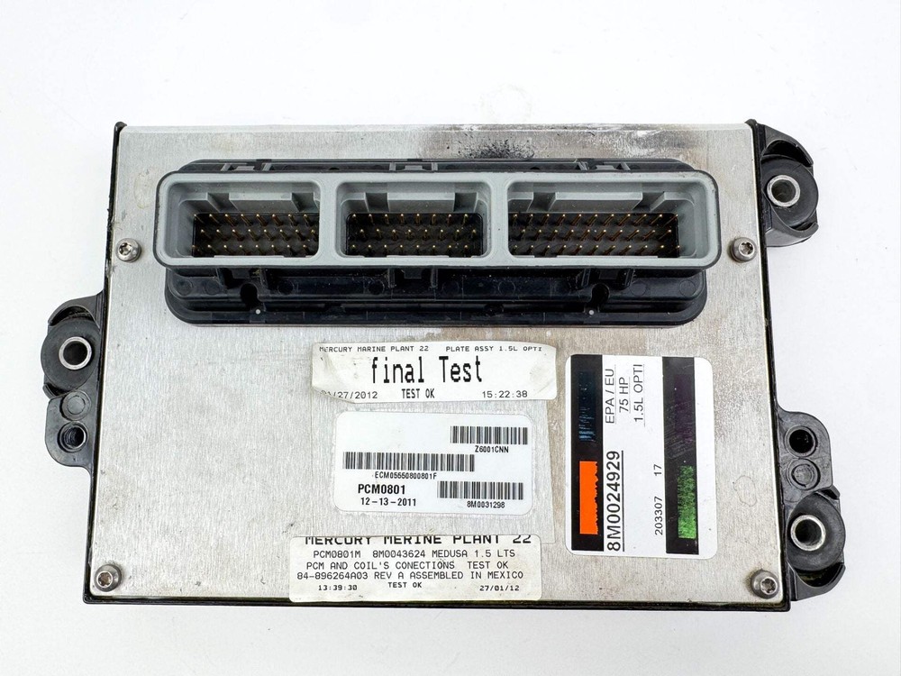 2012 Mercury 75 HP 2 Stroke Outboard Engine Control Unit ECU 89790623T OEM