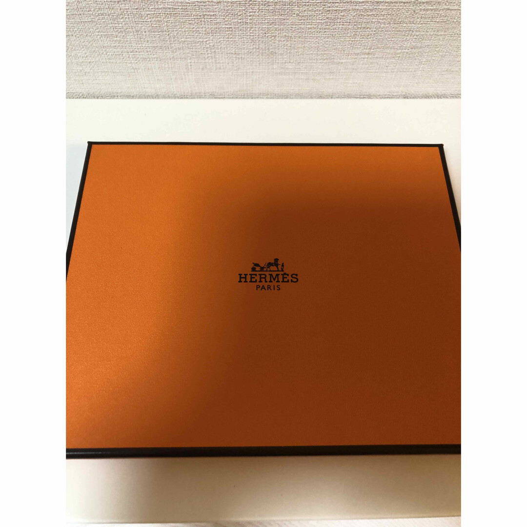 HERMES Paris Authentic Plate Chain D'ancre Blue Ashtray Porcelain Box Interior