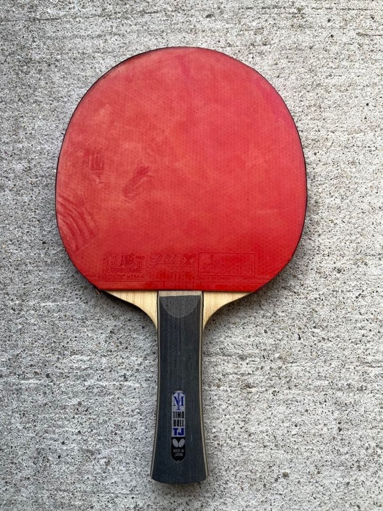 Butterfly table tennis racket front Kyo Leopard back Glaser