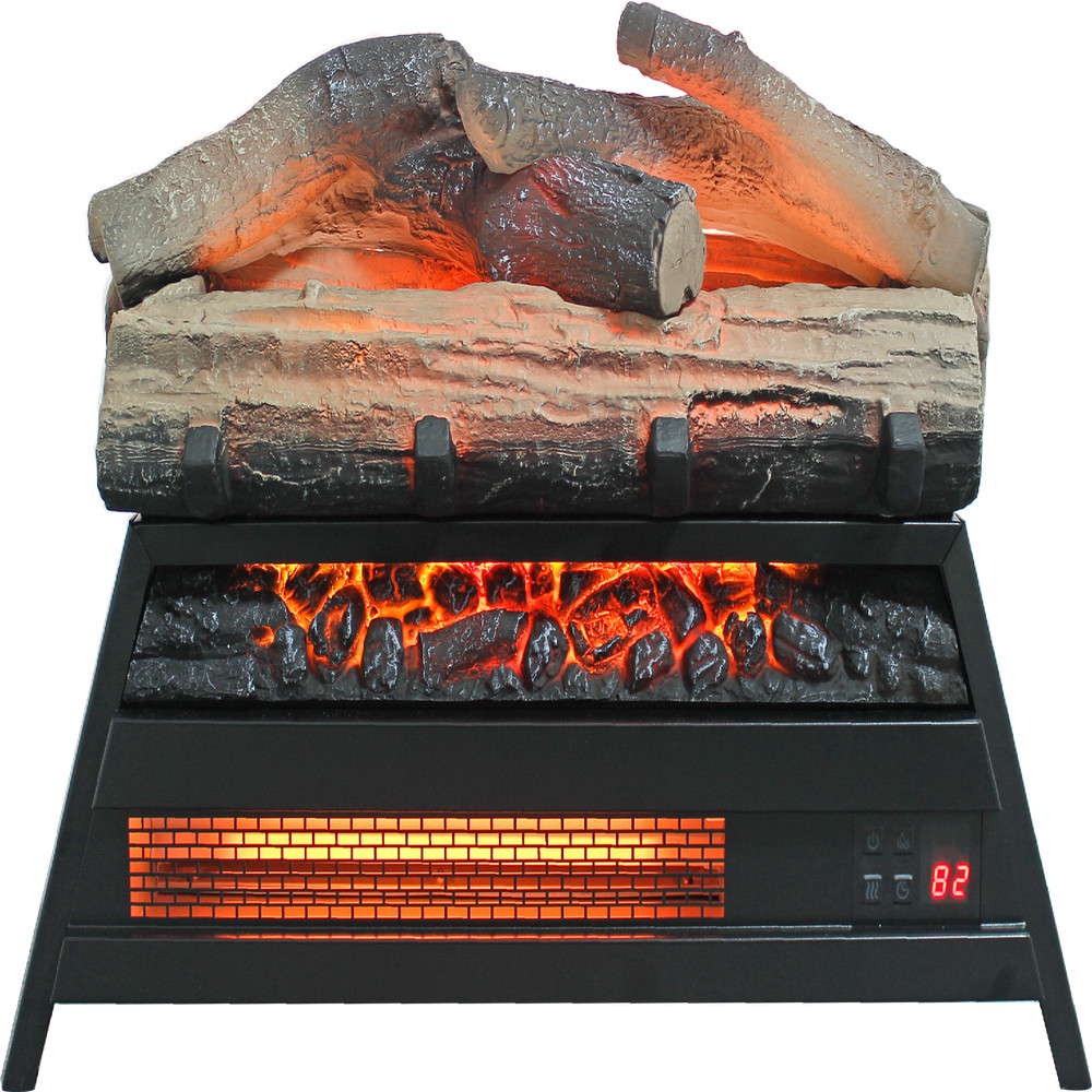 23in 3D Flame Insert Electric Fireplace Heater with Remote Control & Timer 1500W