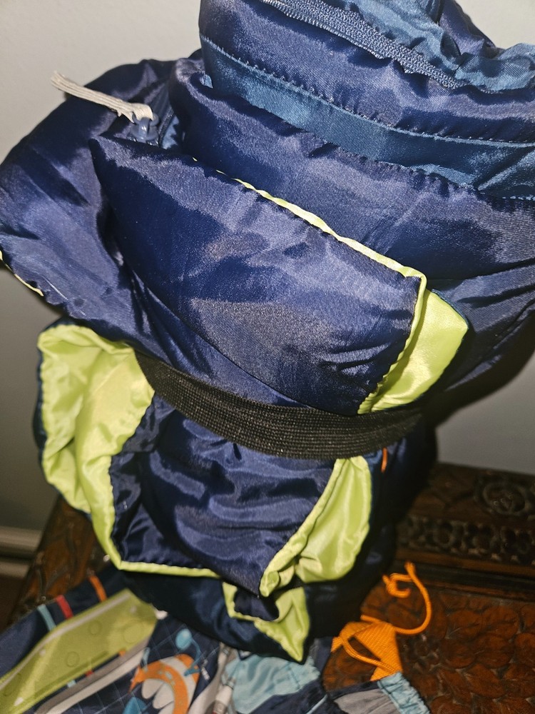kid sleeping bag with backpack camping daycare sleepover