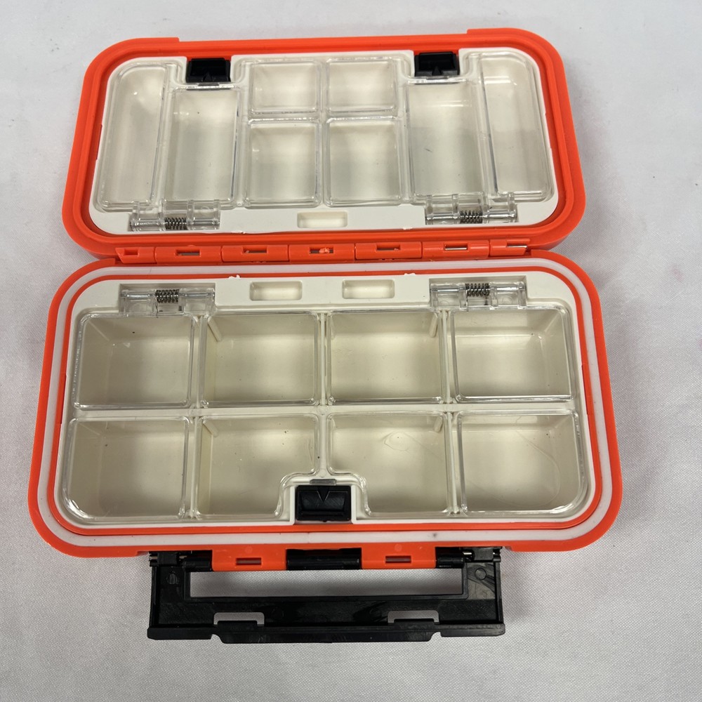 Fishing Tackle Box Lure Waterproof Compartments 2 Layer Hook Storage Case Medium