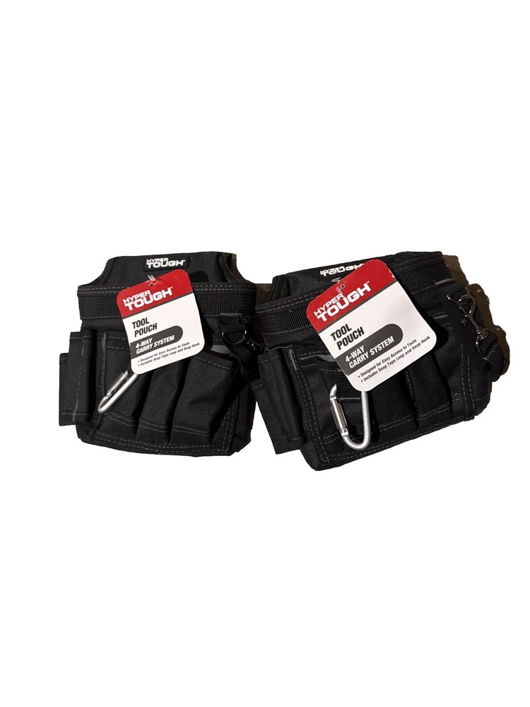 Hyper Tough Tool Pouch 4 Way Carry System (2 PACK)