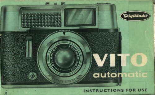 Voigtlander Vito Automatic Instruction Manual 1962