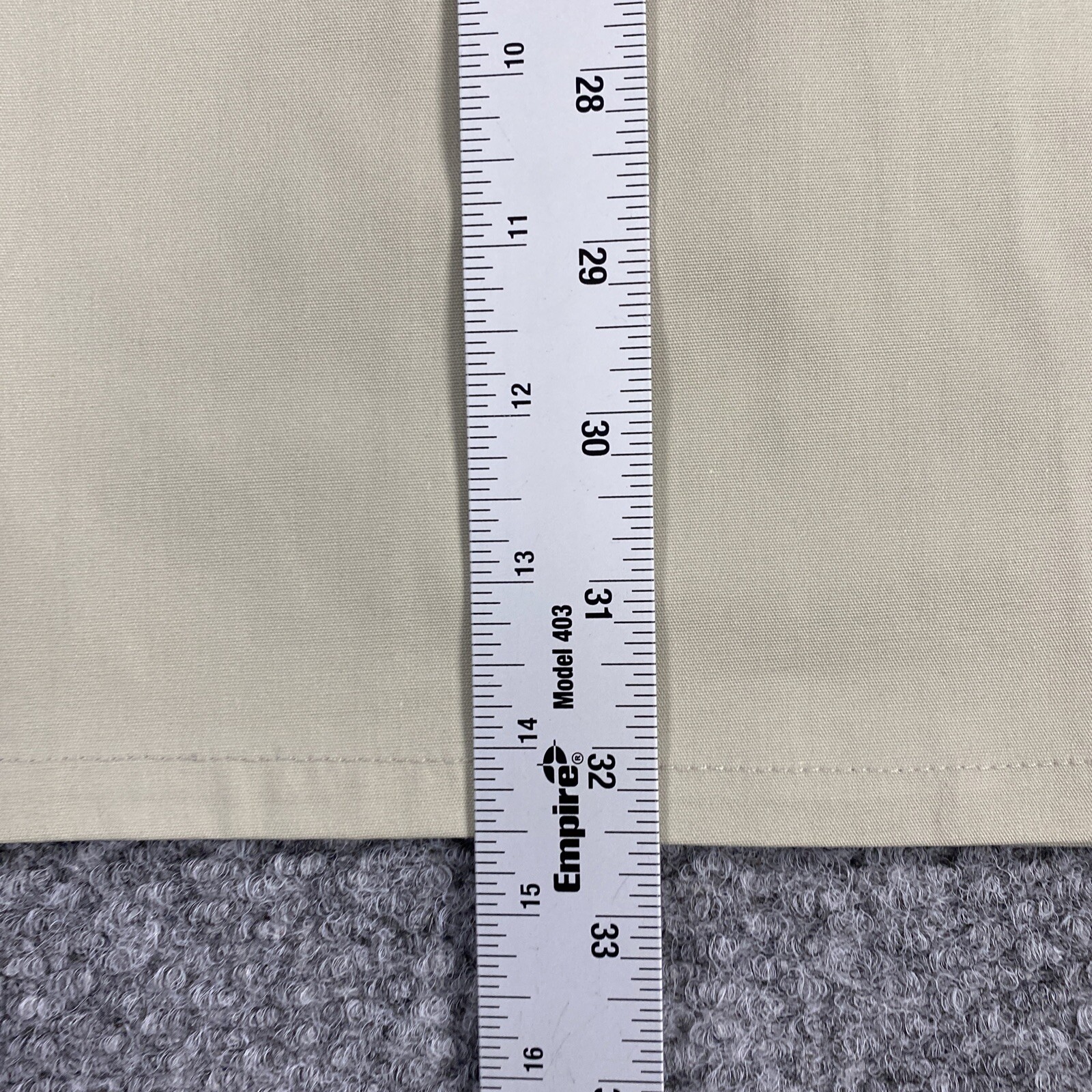 New Chef Chefs Short Sleeve Shirt Button Up Beige Size 2XL