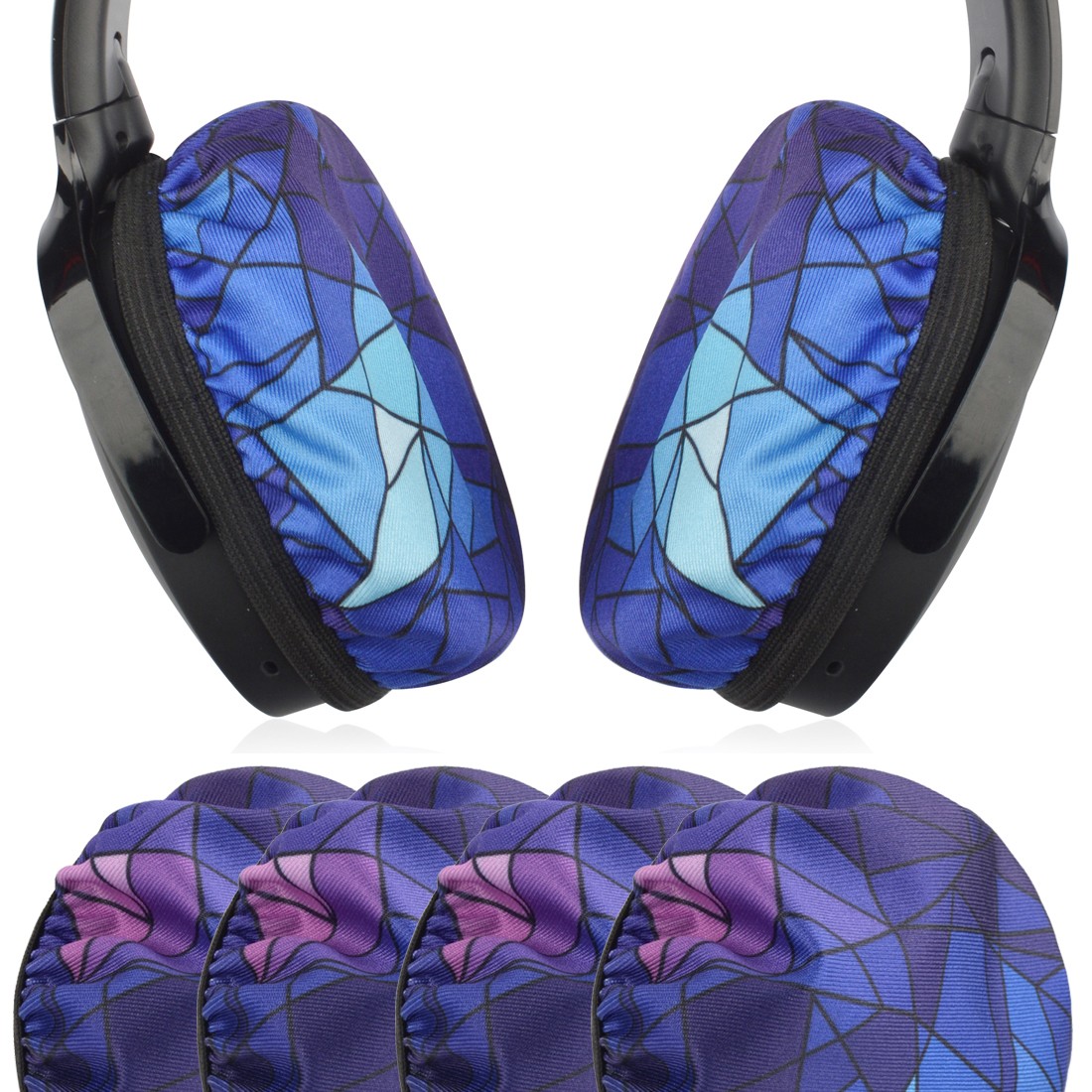 Geekria 2 Pairs Washable Earpads Covers Protectors (M / Diamond)