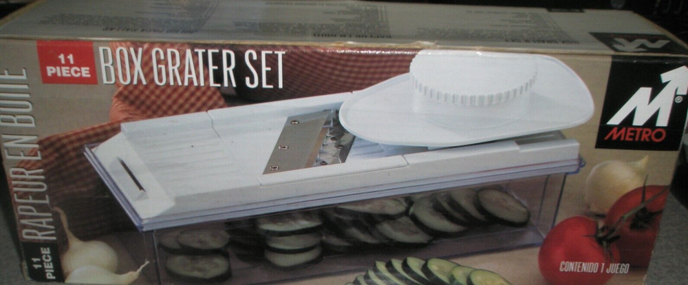Metro 11 Piece Mandolin Box Grater Set NIB