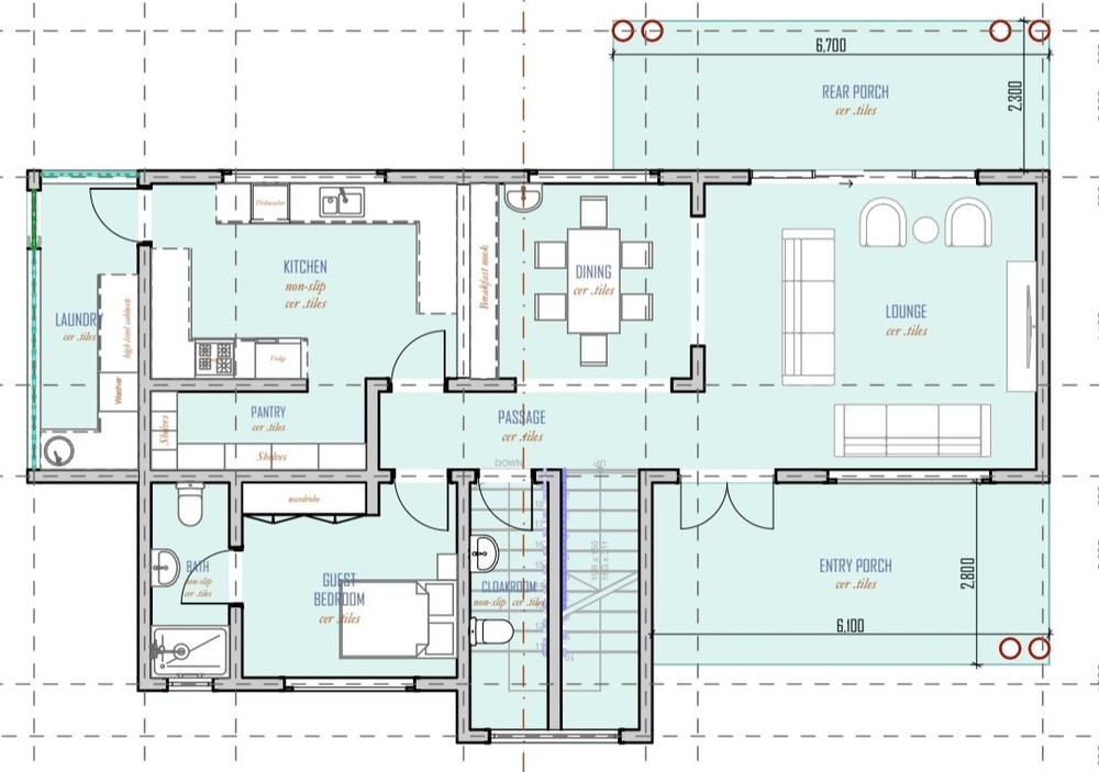 4 Bedroom House Plan [modern ]