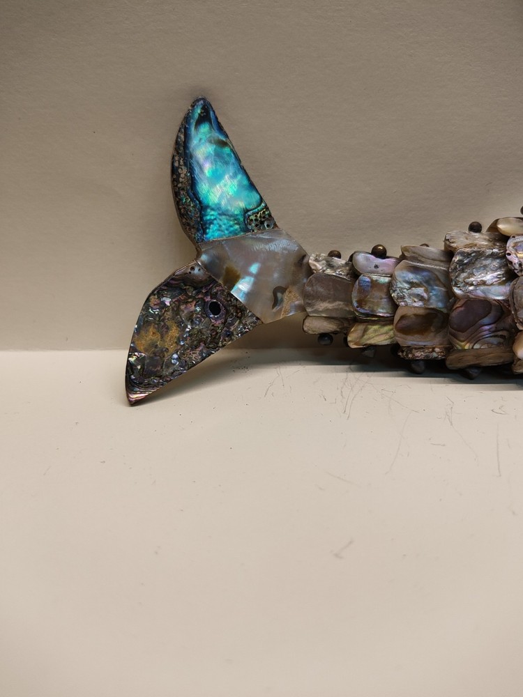 Vintage Abalone Fish Bottle Opener Articulated