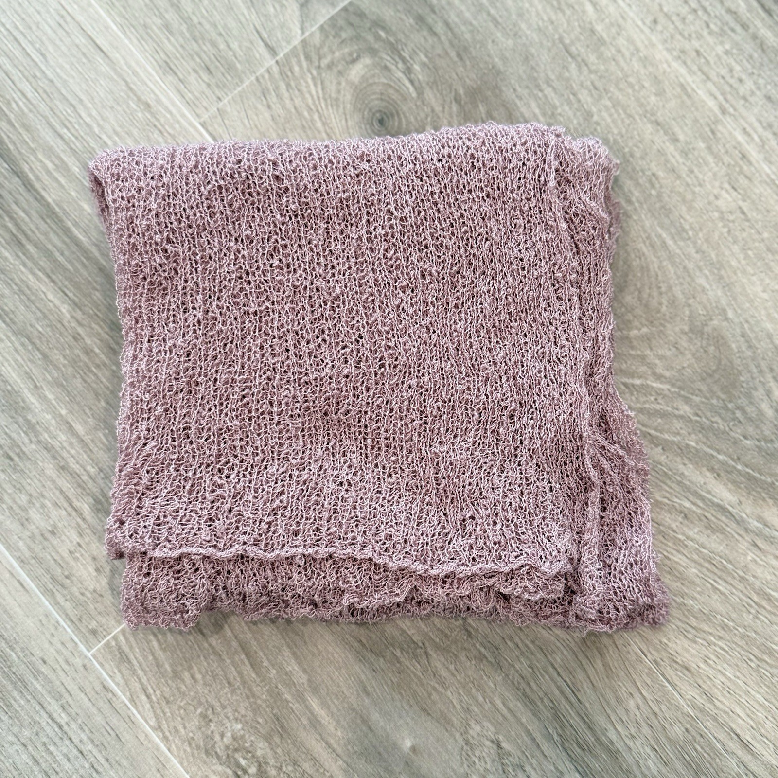 Faux Fur Newborn Baby Nest Newborn Photography Prop Set - Purple/Mauve