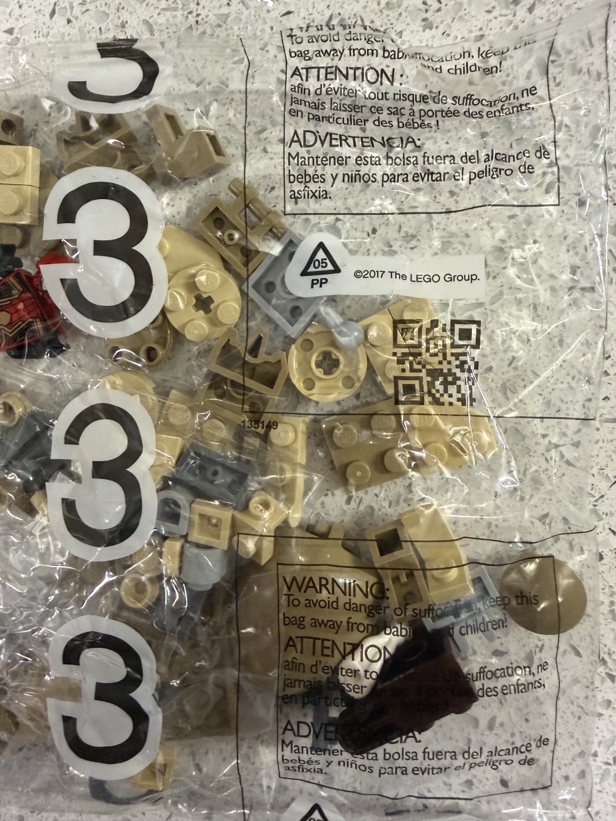 Lego Marvel Spider-Man vs Sandman Final Battle 76280 Sealed Bag 3 Only