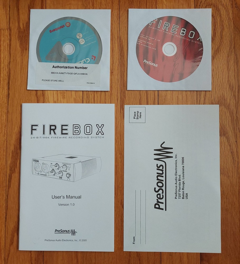 Presonus Firebox Microphone & Instrument Interface Tested & Working VGC