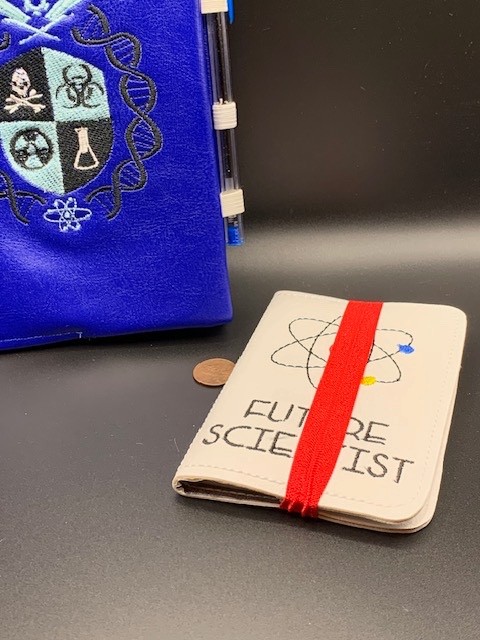 NEW 2 Lined notebooks in Covers Science Crest + Future Scientist Free ship