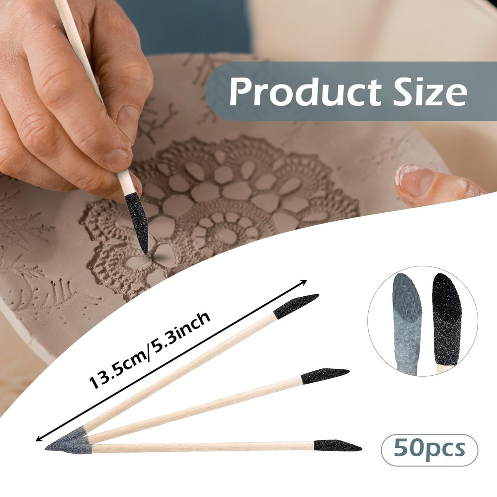 Sanding Sticks 30 Pcs, Double-Ended Sanding Tools for Wood Plastic Models,