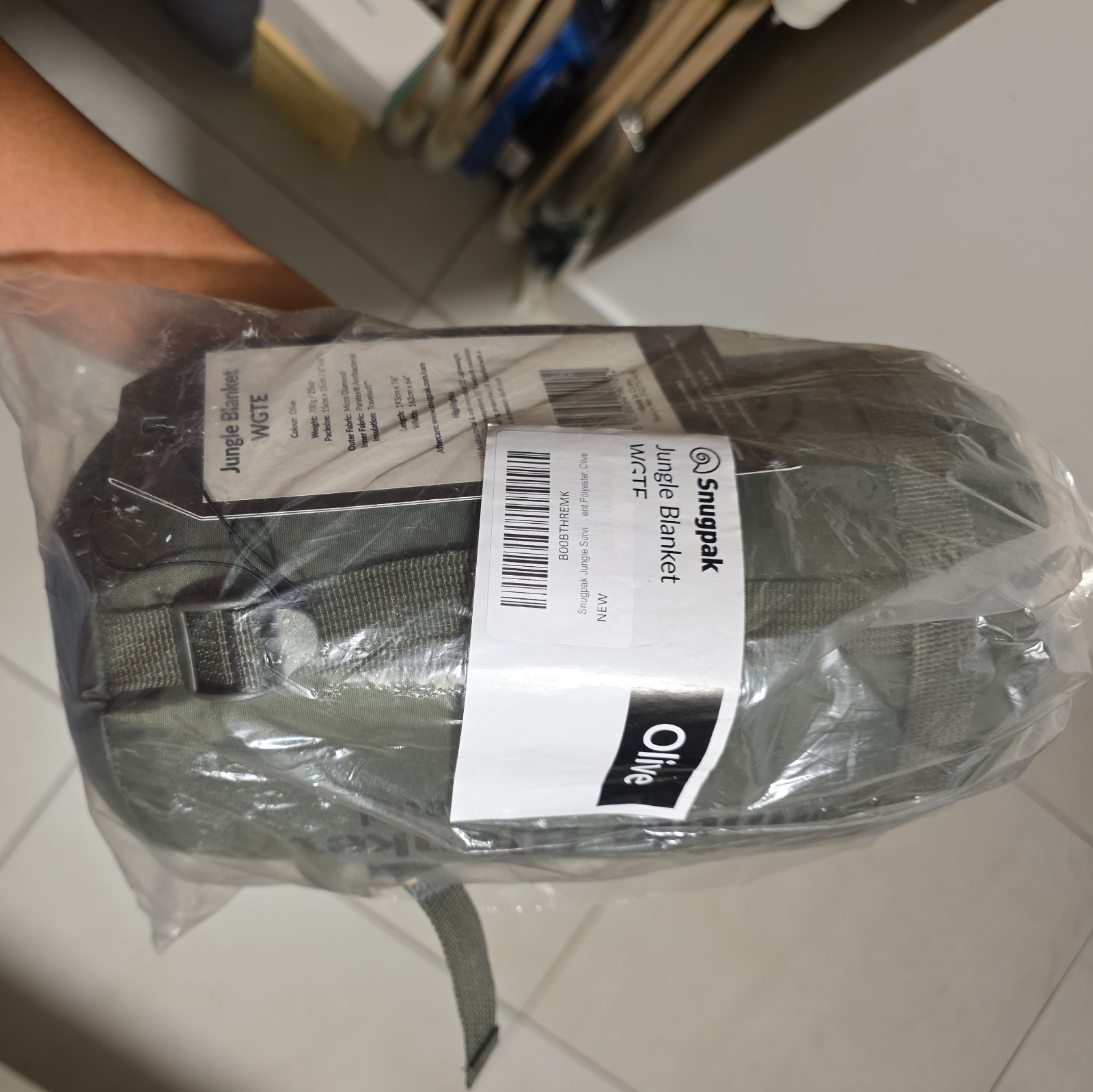 Snugpak Jungle Blanket Olive Measures 76"L x 64"W. A warm, lightweight, less bul