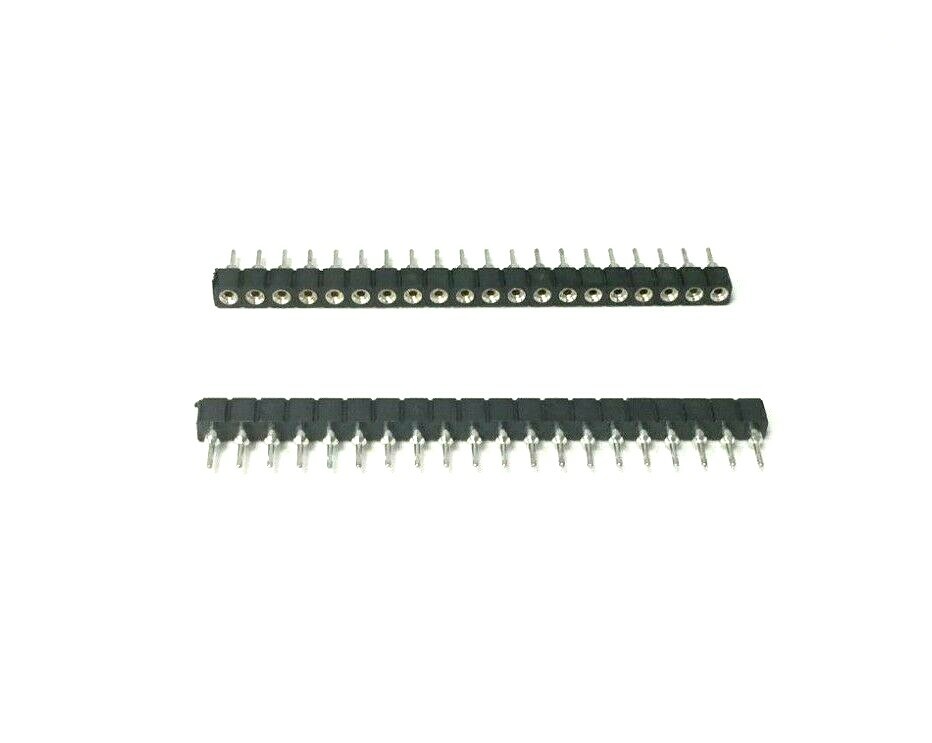 (10x) Samtec SS-120-G-2, 20 Pin Single Row Header Socket Strips, Break Away NEW!