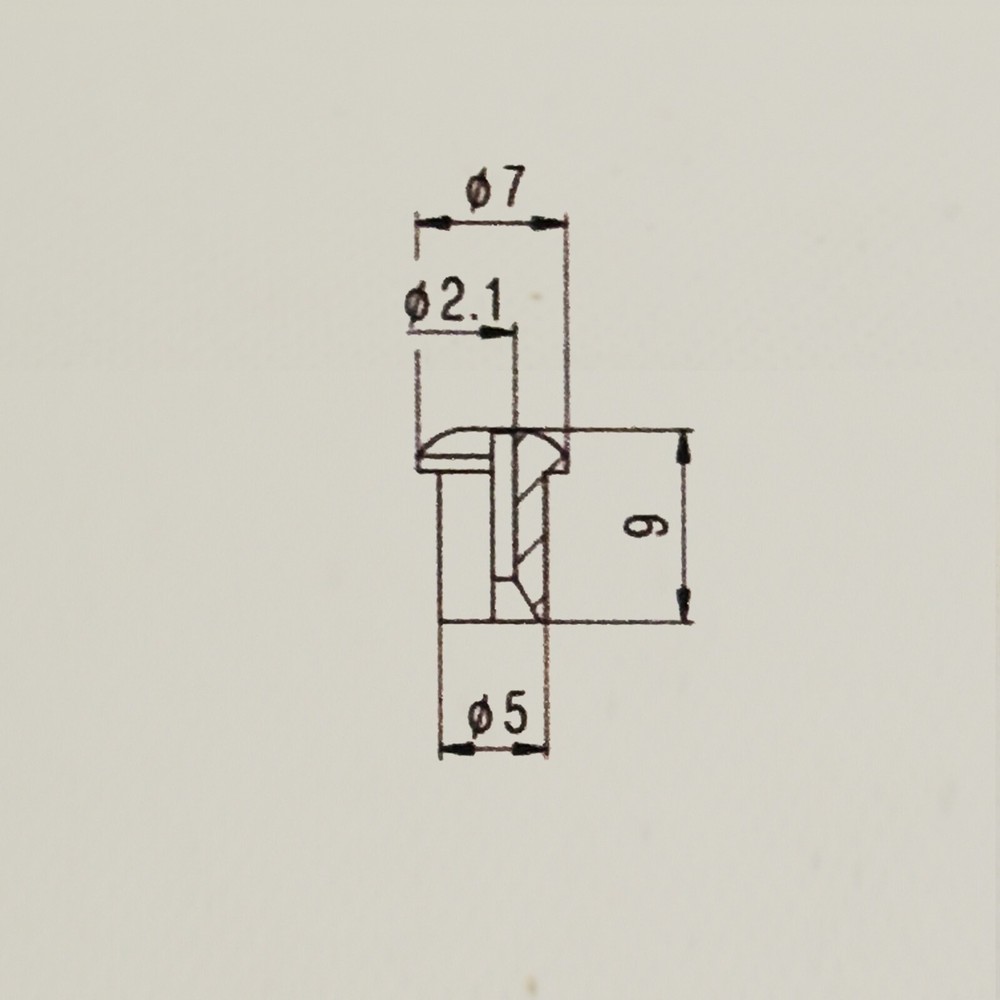 Top Mount String Ferrules Gold