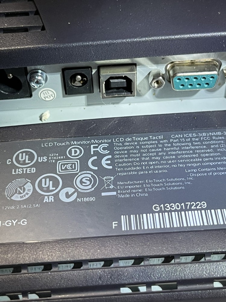 ELO Touch Solutions Screen With Stand Dell Optiplex 7010 Epson Receipt Printer